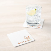 焼いた七面鳥 スクエアペーパーコースター (インサイチュ)