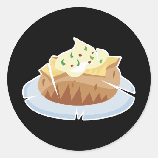 焼いた芋 ラウンドシール (正面)