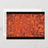 焼いた豆カード (正面/裏面)