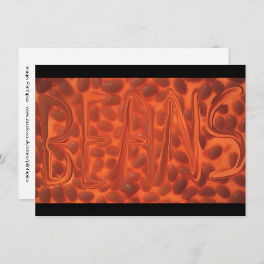 焼いた豆カード (正面/裏面)