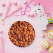 焼いた豆。ブレックファーストシリーズ ペーパープレート (パーティー)