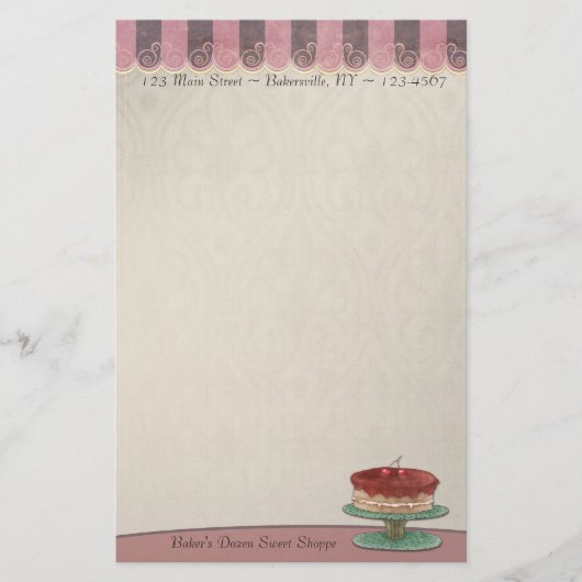 焼いた食品の文房具 便箋 (正面)