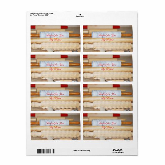 焼いた-For-Youラベル ラベル (フルシート)