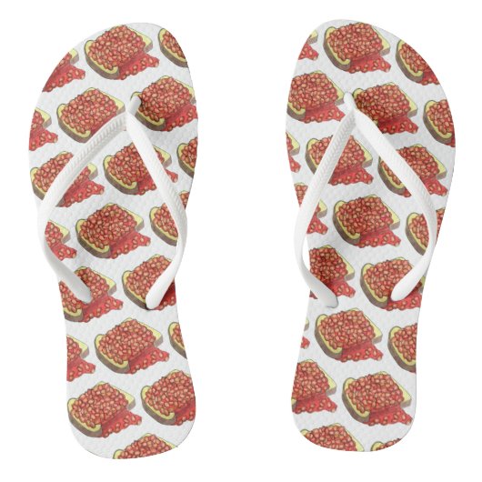 焼いたBeans on Toast UK British Cuisine Food ビーチサンダル (ソール)