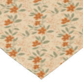 焼かれたシエナとハニー金ゴールドミニマリストフローラ テーブルクロス (アングル)