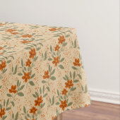 焼かれたシエナとハニー金ゴールドミニマリストフローラ テーブルクロス (インサイチュ)