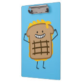 焼かれたチーズサンドイッチチェダーはパンを焼きました クリップボード (左)