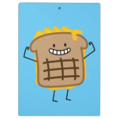 焼かれたチーズサンドイッチチェダーはパンを焼きました クリップボード (裏面)