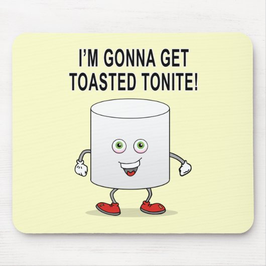 焼かれたマシュマロ マウスパッド (正面)