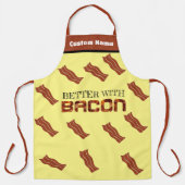 焼きおもしろいエプロンと豚肉BBQベーコンとの相性 エプロン (正面)