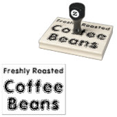 焼きたてのコーヒー豆 ラバースタンプ (押印)