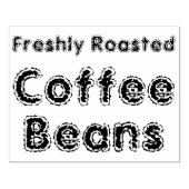 焼きたてのコーヒー豆 ラバースタンプ (インプリント)