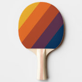 焼きはっきりした土ストライプの 卓球ラケット (裏面)