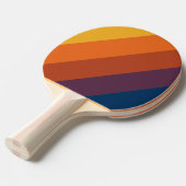 焼きはっきりした土ストライプの 卓球ラケット (正面アングル)