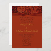  焼きオレンジの秋 招待状 (正面/裏面)