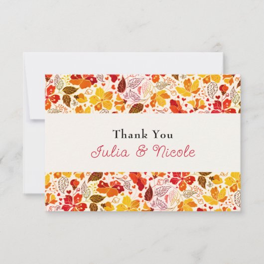 焼きオレンジ色の熱帯ハイビスカス花模様結婚ズ (正面)