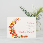 焼きオレンジ色の熱帯ハイビスカス花模様結婚ズ メニュー (スタンド正面)