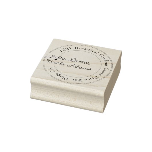 焼きオレンジ色の熱帯ハイビスカス花模様結婚ズ ラバースタンプ (スタンプ)