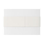 焼きオレンジ色の熱帯ハイビスカス花模様結婚ズ 招待状ベリーバンド (裏面例)