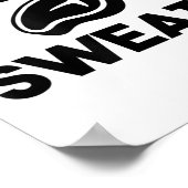 焼きシェフ用ミートスウェットBbqキングビーフ ポスター (角)