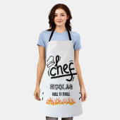 焼きシェフ エプロン (着用した状態)