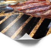 焼きステーキウォールプリント フォトプリント            (角)