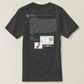 焼きソーセージT型 Tシャツ (デザイン裏面)