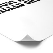 焼きチーズだけ食べる – 焼きチーズ ポスター (角)