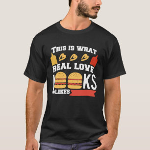 焼きチーズバーガー実在バーガーラブファストフード Tシャツ