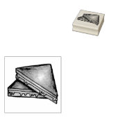 焼きトーストチェダーチーズトースティサンドイッチ ラバースタンプ (押印)