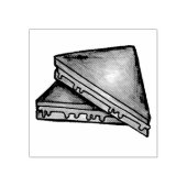 焼きトーストチェダーチーズトースティサンドイッチ ラバースタンプ (インプリント)