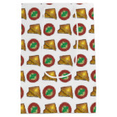 焼きトーストチーズサンドイッチトマトスープグルメ ミディアムペーパーバッグ (裏面)