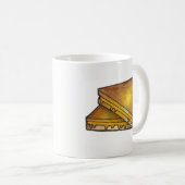 焼きトーストチーズサンドイッチランチディナーフード コーヒーマグカップ (正面右)