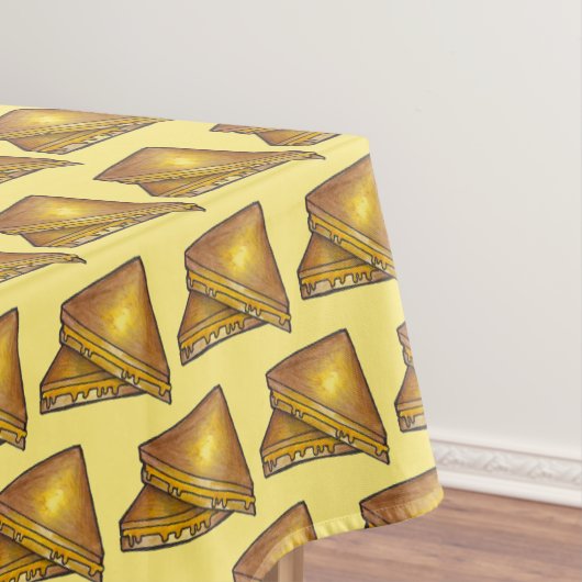 焼きトーストチーズサンドイッチランチディナーフード テーブルクロス (インサイチュ)