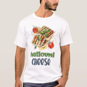 焼きハロウミフェタチーズجبنة حلومي مشوية Tシャツ (正面)