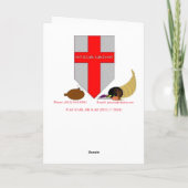 「焼き上がったパイ」感謝祭のカード カード (裏面)