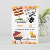 焼き上げザグリル誕生日バーベキュー招待状 招待状 (スタンド正面)
