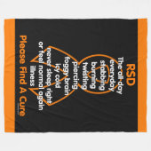 焼き付いたねじれを刺す…RSD フリースブランケット (正面(横))