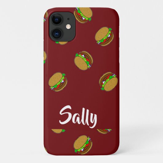 焼き型ハンバーガー Case-Mate iPhoneケース (裏面)