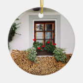 『焼き栗の時間』 セラミックオーナメント (正面)