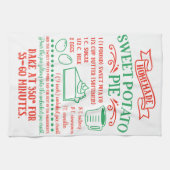 焼き物、サツマイモパイのレシピ キッチンタオル (横)