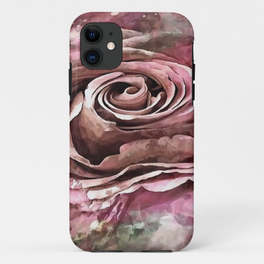 焼き珊瑚砂漠の霧芸術的バラ Case-Mate iPhoneケース (裏面)
