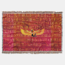 焼き琥珀エジプトプリンセス絵文字 スローブランケット
