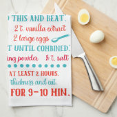 焼き菓子クッキー レシピ キッチン タオル (四つ折り)