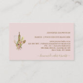 焼き菓子職人 ロゴ ルースト フラワーハンドメイドフード 名刺 (裏面)