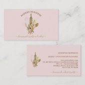 焼き菓子職人 ロゴ ルースト フラワーハンドメイドフード 名刺 (正面/裏面)