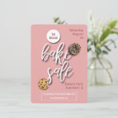 焼き菓子販売のチラシ招待状 招待状 (スタンド正面)