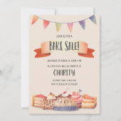 焼き菓子販売会 資金調達 パーティー 教会 学校 祭り 招待状 (正面)
