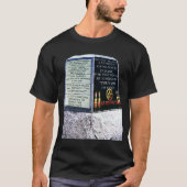 焼き討ち慰霊碑 Tシャツ (正面)