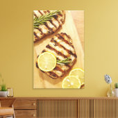 焼き鳥の胸肉 キャンバスプリント (インサイチュ (リビング))